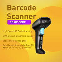 Scanner de codes à barres 1D 2D bon marché et de haute qualité Scanner de code QR intelligent Scanner de lecture sans fil filaire portable pour restaurant