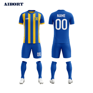 Pour Aibort personnalisé OEM maillot de football de sport pour hommes de haute qualité respirant antibactérien séchage rapide Polyester Spandex football - Product Image 2