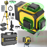 Niveau laser vert 4D 16 lignes multifonctionnel de qualité industrielle pour le bricolage, livraison directe prise en charge depuis l'entrepôt local UE