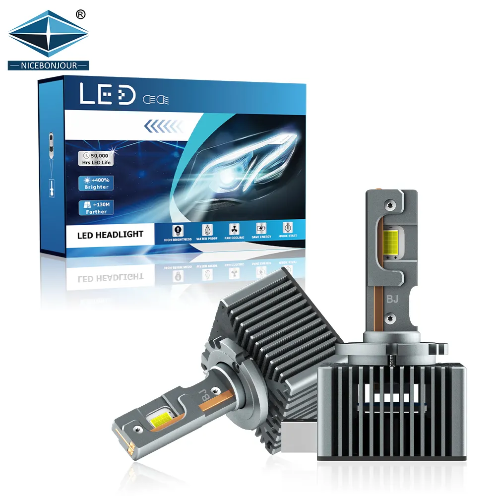 Lampu depan Led Seri D desain baru lampu mobil bohlam Led D5S 110W 12V 24 sistem pencahayaan otomatis