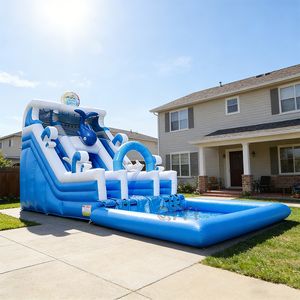 Tobogán Acuático Inflable en Venta, Nuevo Diseño de Tobogán Acuático Inflable para Piscina - Product Image 1