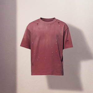 Camiseta Vintage Lavada y Desgastada de Manga Corta, Tejida, Lisa, Estilo Casual Urbano para Hombre - Product Image 2