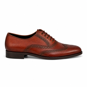 Zapatos Brogue de Piel Genuina con Punta de Ala, Calzado Formal Clásico con Cordones, Cómodos para Oficina, Fabricante Mayorista - Product Image 3