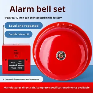 Sirène <span class=keywords><strong>d</strong></span>'<span class=keywords><strong>alarme</strong></span> <span class=keywords><strong>incendie</strong></span> IP Plapie 220V, manuelle, électrique, à piles sèches, en silicone, à un bouton, 4/6/10/12 pouces, installation facile - Product Image 4