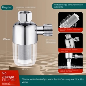 Filtro <span class=keywords><strong>de</strong></span> <span class=keywords><strong>Agua</strong></span> Doméstico <span class=keywords><strong>de</strong></span> Acero Inoxidable para <span class=keywords><strong>Calentador</strong></span> <span class=keywords><strong>de</strong></span> <span class=keywords><strong>Agua</strong></span> y Lavadora, Pre-Filtro para Grifo, Inhibidor <span class=keywords><strong>de</strong></span> Incrustaciones, Sin Elemento Filtrante ZT2738 - Product Image 6