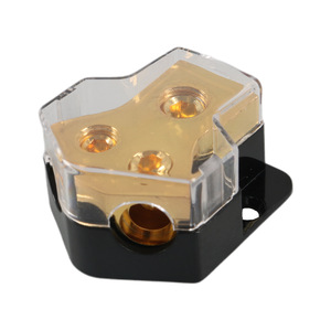<b>Car</b> Audio Splitter Box 1 To 2 Way Wiring Harness 12-24V For <b>Car</b> Speaker <b>Amplifier</b> Connection - Product Image 3