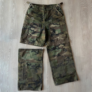 <span class=keywords><strong>Pantaloni</strong></span> <span class=keywords><strong>Cargo</strong></span> da <span class=keywords><strong>Uomo</strong></span> Personalizzati con Tasche Staccabili, Stile <span class=keywords><strong>Camouflage</strong></span>, Ripstop, Streetwear, Convertibili, Baggy, Produttore - Product Image 2
