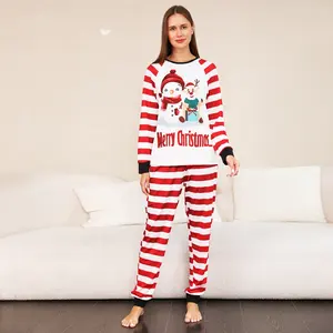 CARETOO Matching Family Pajamas Sets Long Sleeve Christmas Reindeer Plaid  Pjs Striped Kids Holiday Sleepwear Homewear