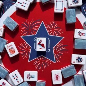 2026 Juego de Mahjong Americano de Venta Caliente, Nuevo Set Conmemorativo de Fuegos Artificiales Grabados en Acrílico, Portátil y Ecológico para Adultos de <span class=keywords><strong>Casino</strong></span> - Product Image 2