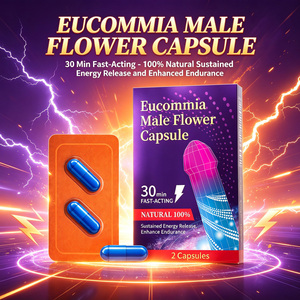Capsules de fleurs d'Eucommia pour adultes avec huîtres, ginseng américain, supplément énergétique naturel à base de plantes, vitalité masculine, soin de la santé - Product Image 1
