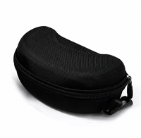 Étui rigide pour lunettes de soleil en fibre de carbone 3D avec fermeture éclair, boîte à lunettes portable, protection pour lunettes