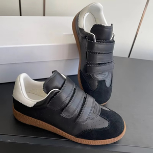 <span class=keywords><strong>Sneakers</strong></span> Basse in Vera Pelle Stile Retrò <span class=keywords><strong>con</strong></span> <span class=keywords><strong>Velcro</strong></span>, Scarpe da Ginnastica Casual Bianche alla Moda per Esterni, Scarpe da Allenamento Tedesche da <span class=keywords><strong>Donna</strong></span> - Product Image 6