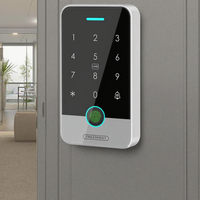 Tuya Smart étanche ABS autonome biométrique lecteur de carte de contrôle d'accès d'empreintes digitales pour système de sécurité d'entrée de porte RFID