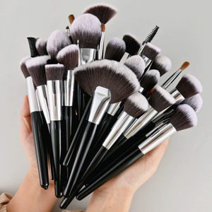 Ensemble de pinceaux de <span class=keywords><strong>maquillage</strong></span> professionnels Ms.Miau, 40 pièces, poils naturels, manches en bois, pour le <span class=keywords><strong>maquillage</strong></span> du visage, le mélange de fond de <span class=keywords><strong>teint</strong></span>, les ombres à paupières - Product Image 3