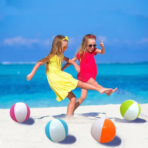 Ballon <span class=keywords><strong>de</strong></span> plage gonflable coloré en PVC écologique avec logo personnalisé <span class=keywords><strong>Jeux</strong></span> aquatiques d'été Produits sportifs promotionnels pour enfants et adultes - Product Image 2