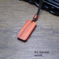 Collier pendentif semi-fini Moyamiya, style ethnique tendance, en bois d'ébène, avec pierre de naissance de juillet, serti en canal, unisexe