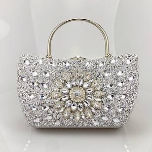 OEM luxe mode dames sac à bandoulière Bling diamant sacs à main strass pochette pour les femmes - Product Image 3