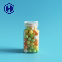Bonbons aux fèves de chocolat Mini 100ml Pot carré en plastique Imprimé à l'écran Sans BPA Étanche Scellé Qualité alimentaire Biscuits Nourriture pour bébé