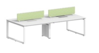 Meubles de bureau modernes, bureau en forme de L, cloison de bureau, poste de travail, cubicles, poste de travail de bureau