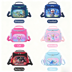 <span class=keywords><strong>Sac</strong></span> à lunch souple Oxford isolé et durable pour enfants avec fermeture à glissière, portable étanche pour l'école et le <span class=keywords><strong>pique</strong></span>-<span class=keywords><strong>nique</strong></span> - Product Image 3
