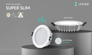 Downlight LED encastré ultra-fin à intensité variable 7W IP54 à haute efficacité - Product Image 5