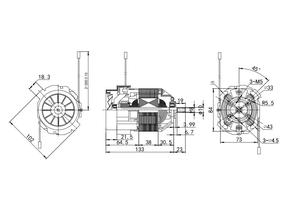 Máy Xay Sinh Tố Dòng Đa Năng <span class=keywords><strong>AC</strong></span> Một Pha Công Suất Cao Máy Xay Sinh Tố Máy Ép Trái Cây Động Cơ Một Pha <span class=keywords><strong>200W</strong></span> - Product Image 6