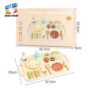 Puzzle de <span class=keywords><strong>cuisine</strong></span> <span class=keywords><strong>3D</strong></span> <span class=keywords><strong>en</strong></span> bois Set Pretend Cooking Game <span class=keywords><strong>Simulation</strong></span> Toy W10D881 - Product Image 6