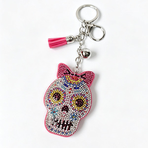Nuevo Llavero de Halloween con Diamantes de Imitación, Colgante de Calabaza Fantasma para Bolso, Borla, Regalo para Mujer, Venta al por Mayor - Product Image 4