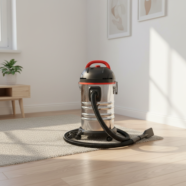 Stainless Steel Industrial Wet and Dry Vacuum Cleaner 3000W with 25L Tank and 5M Cable