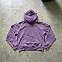 Fournisseur de choix : Sweat à capuche vintage oversize streetwear hip-hop, anti-rétrécissement, effet vieilli, en polaire de haute qualité avec broderie de patchs