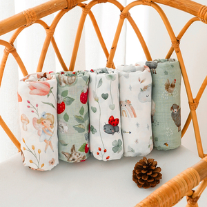 Couverture en mousseline de coton de bambou personnalisée de haute qualité pour bébé - Nouveau-né pour la literie des enfants - Product Image 5