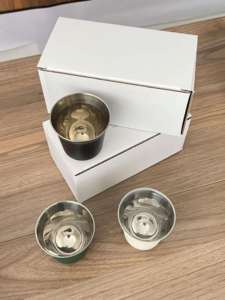 Mug à espresso en acier inoxydable à double paroi personnalisé de 80 ml et 160 ml, tasses <span class=keywords><strong>Nespresso</strong></span>, lot de 2 - Product Image 4