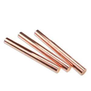 Barres rondes en cuivre fabricants c1100 prix 1 kg tige de cuivre