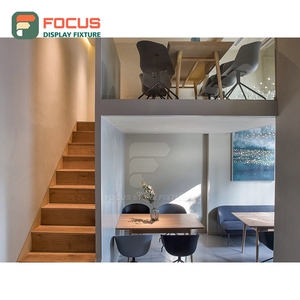 Mostrador de Servicio para Cafetería de Gran Formato con Panel de Vidrio Templado, Zona de Exhibición de Accesorios, Mostrador de Caja para Cafetería - Product Image 3