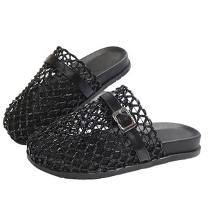 Zapatillas Mary <span class=keywords><strong>Jane</strong></span> de tacón alto estilo francés con malla transpirable para mujer - Chanclas vintage de talla grande - Zapatos de mujer en stock - Product Image 6