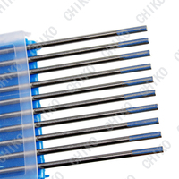 WL20 elektroda tungsten biru untuk las tig elektroda Tungsten barat tengah 2% Biru Tungsten Lanthanated