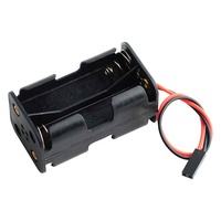 Support de batterie en plastique 4XAA 6VDC avec connecteur JR