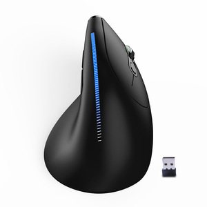 Souris verticale sans fil Zelotes, rechargeable, optique, 8 boutons, rétroéclairage LED, USB Type C, ergonomique pour droitier, souris de bureau F-36 - Product Image 5