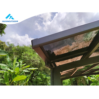Abri de voiture en aluminium résistant aux rayures avec toit en polycarbonate pour stationnement extérieur, abri solaire pour voiture