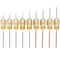Buse d'aiguille de nettoyage en acier inoxydable pour perceuses 0.2/0.3/0.4/0.5/0.6-1.2mm PCB foret perceuse pièces d'imprimante 3D