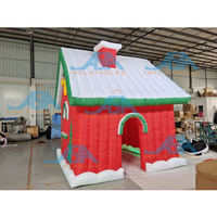 Décoration de Noël Gonflable Santa Grotte Gonflable Gingerbread House Gonflable Santa House