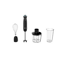 Mixeur Plongeant Électrique Portable 5-en-1 1000W avec Lame en Acier Inoxydable, Fouet, Bouton d'Éjection et Conception à Tête Inclinable en Plastique