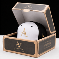 Cajas de Papel Reciclado para Sombreros de Béisbol con Laminación Brillante y Mate con Recubrimiento UV