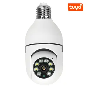 หลอดไฟกล้อง Tuya สมาร์ทชีวิต Night Vision WiFi dual band wifi 2.4GHZ 3MP ความปลอดภัย IP Cam การติดตามมนุษย์การเฝ้าระวังวิดีโอ