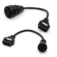 Venta caliente Juego completo 8 piezas OBD2 Adaptador Cables de extensión para camión Coche OBD OBD2 Conector de diagnóstico