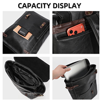 Mochila SEWAFOX para hombre, mochila para computadora para viajes de negocios, mochila retro para viajes de ocio