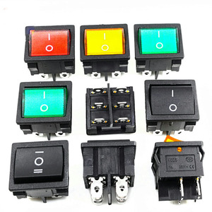 สวิตช์ KCD1 สี่เหลี่ยม 6A 250V KCD5 T85 1e4 6 ขา แบบ ON-OFF/On-Off-On สวิตช์โยก 6 ขา แบบมีไฟ ขนาด 21*24 มม. - Product Image 5