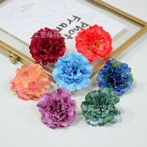Fleurs artificielles de carnation Dongchen Crafts avec feuilles, décorations florales en soie pour accessoires de photographie de mariage et décoration intérieure - Product Image 3