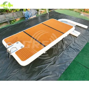 Drop Stitch Boat Parking Inflatable Floating Mat On Water Floating Boat Jet Ski Floating Docks Jet Ski Floating Dock