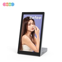 Layar sentuh portabel Full Hd Display Lcd atas meja Android pabrikan dengan papan reklame Digital iklan berdiri